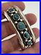 Vintage Native American Sterling Silver 925 Turquoise Cuff Bracelet
