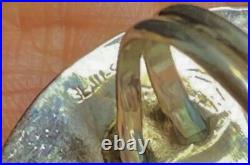 Vintage Native American Sterling Silver 925 Turquoise Ring Sz9.5