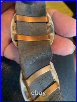 Vintage Native American Sterling Silver And Turquoise 14 Concho Belt