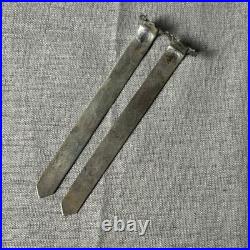 Vintage Native American Sterling Silver Bookmarks Pair AH Makers Mark Lot Of 2