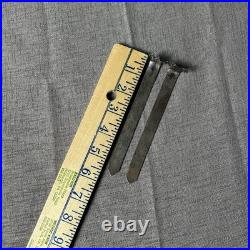 Vintage Native American Sterling Silver Bookmarks Pair AH Makers Mark Lot Of 2