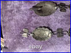 Vintage Native American Sterling Silver Concho Belt 2746 Grams