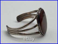 Vintage Native American Sterling Silver Cuff Bracelet