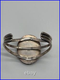 Vintage Native American Sterling Silver Cuff Bracelet