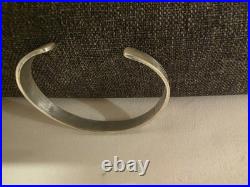 Vintage Native American Sterling Silver Cuff Bracelet Geometric Designs! Free Sh
