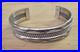 Vintage Native American Sterling Silver Cuff Bracelet Signed TAHE