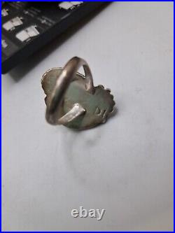 Vintage Native American Sterling Silver Elk Toorh Ring Size 6