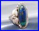 Vintage Native American Sterling Silver George Schuler Azurite band Ring size 7