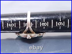Vintage Native American Sterling Silver George Schuler Azurite band Ring size 7