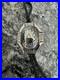 Vintage Native American Sterling Silver Hand Stamped Domed Councho Bolo Tie
