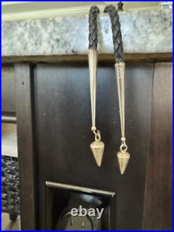 Vintage Native American Sterling Silver Hand Stamped Domed Councho Bolo Tie