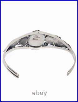 Vintage Native American Sterling Silver Multi-Stone Inlay Cuff