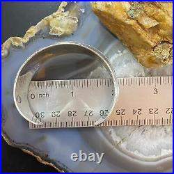 Vintage Native American Sterling Silver Stamped Fetish Bears Bracelet For Women