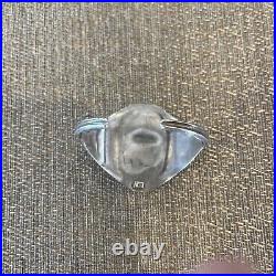 Vintage Native American Sterling Silver Touquoise Bracelet Stamped CSC