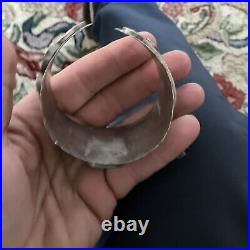 Vintage Native American Sterling Silver Turquoise Cuff Bracelet