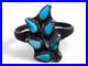 Vintage Native American Sterling Silver Turquoise Petit Point Zuni Ring Size 7