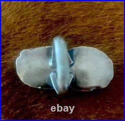 Vintage Native American Sterling Silver Turquoise Ring