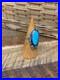 Vintage Native American Sterling Silver Turquoise Ring Signed Robt Kelley