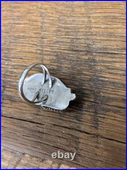 Vintage Native American Sterling Silver Turquoise Ring Signed Robt Kelley