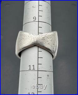 Vintage Native American Sterling Silver Turquoise Ring Size 10