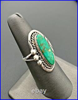 Vintage Native American Sterling Silver Turquoise Ring Size 6.5 Vintage Native American Sterling Silver Turquoise Ring Size 6.5
