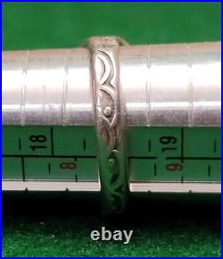 Vintage Native American Sterling Silver Turquoise Ring Size 8.5