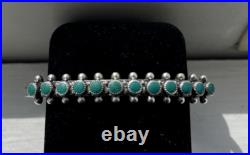 Vintage Native American Sterling Silver and Turquoise Cuff Bracelet Vintage Native American Sterling Silver and Turquoise Cuff Bracelet