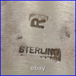 Vintage Native American Stone Mosaic Ring Sterling Silver Sz 12 Turquoise Shell