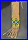 Vintage Native American Style Beaded Tobacco Pipe Bag Suede Hide Pouch Fringe