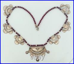 Vintage Native American Style Sterling Silver Necklace Size 16