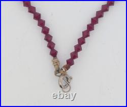 Vintage Native American Style Sterling Silver Necklace Size 16