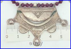 Vintage Native American Style Sterling Silver Necklace Size 16