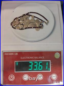 Vintage Native American Style Sterling Silver Necklace Size 16