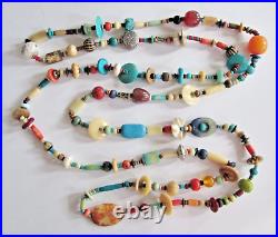 Vintage Native American Treasure Necklace 78 Soapstone Jasper Natural Stone