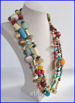 Vintage Native American Treasure Necklace 78 Soapstone Jasper Natural Stone