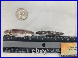 Vintage Native American Tribal Warrior Shield Concave Long Stud Earrings Ethnic