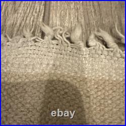 Vintage Native American Tribal Wool RUG Fringed 4ft X 6ft