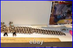 Vintage Native American Turquoise 25 Squash Blossom 167.48 Grams Signed M. Davis