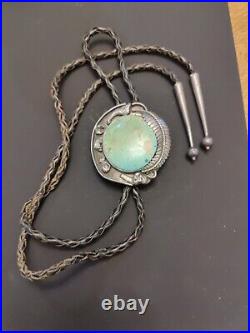 Vintage Native American Turquoise Bolo