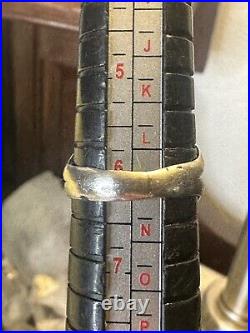 Vintage Native American Turquoise Coral Feather 925 Silver Ring Size 6