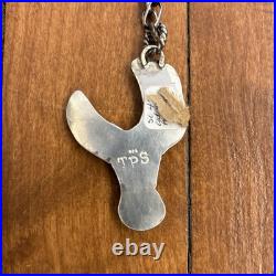 Vintage Native American Turquoise Necklace Sterling Silver Navajo OLD PAWN