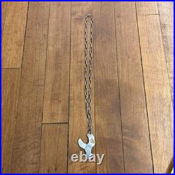 Vintage Native American Turquoise Necklace Sterling Silver Navajo OLD PAWN