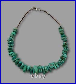 Vintage Native American Turquoise Nugget Necklace