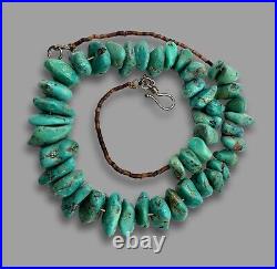 Vintage Native American Turquoise Nugget Necklace