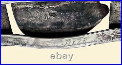 Vintage Native American Turquoise Silver Bracelet Signed 44g