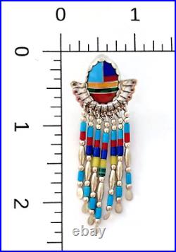 Vintage Native American Turquoise Sterling Inlay Necklaces Earrings Sets 1970's