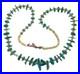 Vintage Native American Turquoise and Shell Necklace 26 inches Long