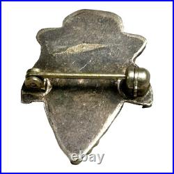 Vintage Native American Zuni Sterling Silver Inlay Sunface & Kachina Pins