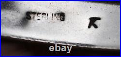 Vintage Native American Zuni Sterling Silver Turquoise Cuff Bracelet