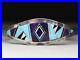 Vintage Native American Zuni Turquoise Sterling Silver Cuff Bracelet